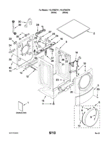 Top And Cabinet Parts parts for Kenmore Washer 110.47882701 (11047882701, 110 47882701) from AppliancePartsPros.com
