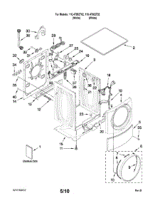Top And Cabinet Parts parts for Kenmore Washer 110.47882702 (11047882702, 110 47882702) from AppliancePartsPros.com