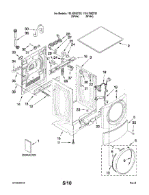 Top And Cabinet Parts parts for Kenmore Washer 110.47882703 (11047882703, 110 47882703) from AppliancePartsPros.com