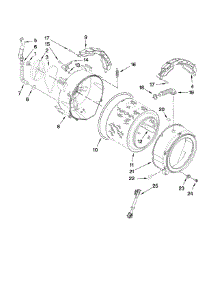 Tub And Basket Parts parts for Kenmore Washer 110.47882703 (11047882703, 110 47882703) from AppliancePartsPros.com