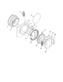Door & Latch parts for Kenmore Washer 110.47892700 (11047892700, 110 47892700) from AppliancePartsPros.com