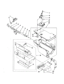Dispenser parts for Kenmore Washer 110.47892701 (11047892701, 110 47892701) from AppliancePartsPros.com