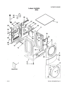 Top & Cabinet parts for Kenmore Washer 110.47892703 (11047892703, 110 47892703) from AppliancePartsPros.com