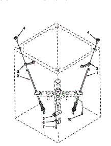 Suspension parts for Kenmore Washer 110.48182791 (11048182791, 110 48182791) from AppliancePartsPros.com