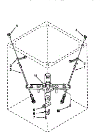 Suspension parts for Kenmore Washer 110.48184790 (11048184790, 110 48184790) from AppliancePartsPros.com