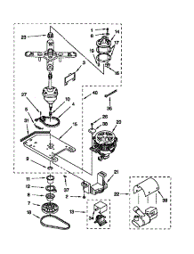Transmission, Motor And Pump parts for Kenmore Washer 110.48724791 (11048724791, 110 48724791) from AppliancePartsPros.com