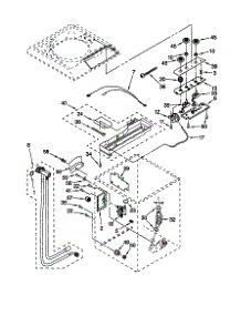 Controls And Rear Panel parts for Kenmore Washer 110.49182990 (11049182990, 110 49182990) from AppliancePartsPros.com