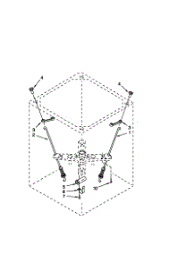 Suspension parts for Kenmore Washer 110.49182990 (11049182990, 110 49182990) from AppliancePartsPros.com