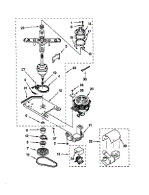 Transmission / Motor / Pump parts for Kenmore Washer 110.49722990 (11049722990, 110 49722990) from AppliancePartsPros.com