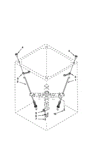 Suspension parts for Kenmore Washer 110.49722992 (11049722992, 110 49722992) from AppliancePartsPros.com