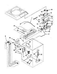 Controls And Rear Panel parts for Kenmore Washer 110.49722992 (11049722992, 110 49722992) from AppliancePartsPros.com
