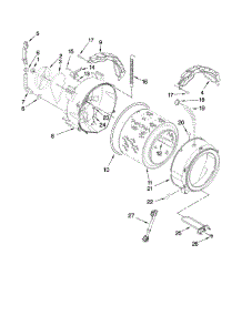 Tub And Basket Parts parts for Kenmore Washer 110.49962601 (11049962601, 110 49962601) from AppliancePartsPros.com