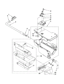 Dispenser Parts parts for Kenmore Washer 110.49962602 (11049962602, 110 49962602) from AppliancePartsPros.com
