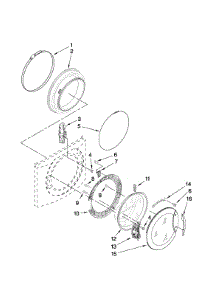 Door And Latch Parts parts for Kenmore Washer 110.49972600 (11049972600, 110 49972600) from AppliancePartsPros.com