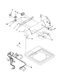 Control Panel Parts parts for Kenmore Washer 110.5062110 (1105062110, 110 5062110) from AppliancePartsPros.com