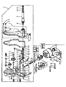 Worm Gear And Motor parts for Kenmore Washer 110.5801100 (1105801100, 110 5801100) from AppliancePartsPros.com