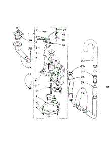 Water System parts for Kenmore Washer 110.5803000 (1105803000, 110 5803000) from AppliancePartsPros.com