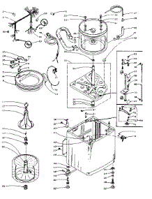Machine Sub-Assembly parts for Kenmore Washer 110.5804300 (1105804300, 110 5804300) from AppliancePartsPros.com