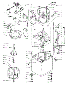 Machine Sub-Assembly parts for Kenmore Washer 110.5804302 (1105804302, 110 5804302) from AppliancePartsPros.com