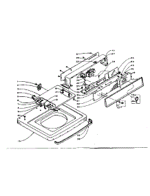 Machine Top Assembly parts for Kenmore Washer 110.5804551 (1105804551, 110 5804551) from AppliancePartsPros.com