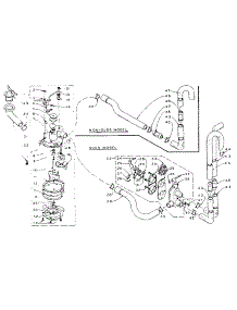 Water System parts for Kenmore Washer 110.5804750 (1105804750, 110 5804750) from AppliancePartsPros.com