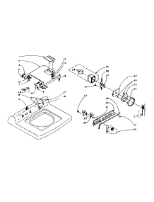 Machine Top Assembly parts for Kenmore Washer 110.6015500 (1106015500, 110 6015500) from AppliancePartsPros.com