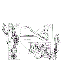 Water System parts for Kenmore Washer 110.6015500 (1106015500, 110 6015500) from AppliancePartsPros.com