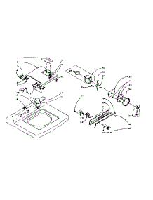 Machine Top Assembly parts for Kenmore Washer 110.6015502 (1106015502, 110 6015502) from AppliancePartsPros.com