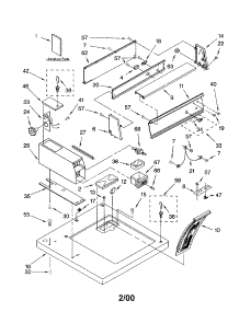 Top And Console parts for Kenmore Dryer 110.60172000 (11060172000, 110 60172000) from AppliancePartsPros.com