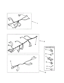 Wiring Harness parts for Kenmore Dryer 110.60172001 (11060172001, 110 60172001) from AppliancePartsPros.com