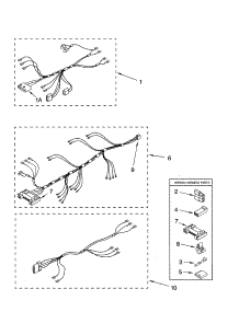 Wiring Harness Parts parts for Kenmore Dryer 110.60172002 (11060172002, 110 60172002) from AppliancePartsPros.com