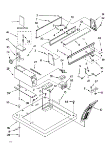 Top And Console Parts parts for Kenmore Dryer 110.60172002 (11060172002, 110 60172002) from AppliancePartsPros.com