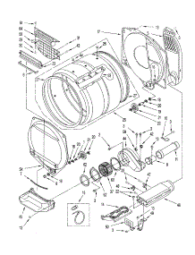 Upper And Lower Bulkhead parts for Kenmore Dryer 110.60182000 (11060182000, 110 60182000) from AppliancePartsPros.com