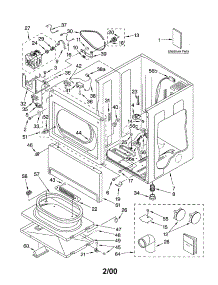 Lower Cabinet And Front Panel parts for Kenmore Dryer 110.60182000 (11060182000, 110 60182000) from AppliancePartsPros.com