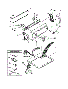 Top And Console parts for Kenmore Dryer 110.60202990 (11060202990, 110 60202990) from AppliancePartsPros.com
