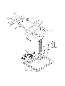 Top & Console parts for Kenmore Dryer 110.60222510 (11060222510, 110 60222510) from AppliancePartsPros.com