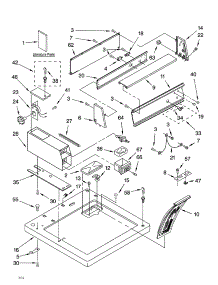 Top And Console Parts parts for Kenmore Dryer 110.60232002 (11060232002, 110 60232002) from AppliancePartsPros.com