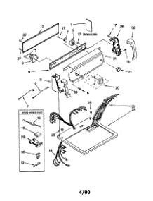 Top And Console parts for Kenmore Dryer 110.60612990 (11060612990, 110 60612990) from AppliancePartsPros.com