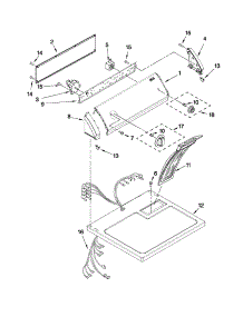 Top And Console Parts parts for Kenmore Dryer 110.6062110 (1106062110, 110 6062110) from AppliancePartsPros.com