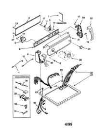 Top And Console parts for Kenmore Dryer 110.60622990 (11060622990, 110 60622990) from AppliancePartsPros.com
