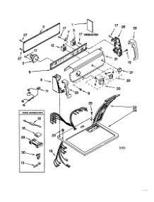 Top And Console parts for Kenmore Dryer 110.60712990 (11060712990, 110 60712990) from AppliancePartsPros.com