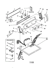 Top And Console parts for Kenmore Dryer 110.60722990 (11060722990, 110 60722990) from AppliancePartsPros.com