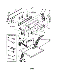 Top And Console parts for Kenmore Dryer 110.60832990 (11060832990, 110 60832990) from AppliancePartsPros.com