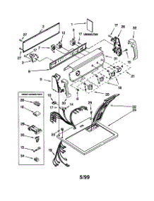 Top And Console parts for Kenmore Dryer 110.60842990 (11060842990, 110 60842990) from AppliancePartsPros.com