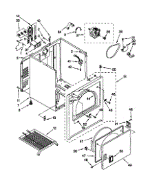 Cabinet parts for Kenmore Dryer 110.60842990 (11060842990, 110 60842990) from AppliancePartsPros.com