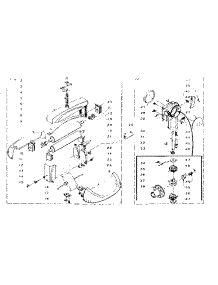 Wringer And Wringer Gear Case Assembly parts for Kenmore Washer 110.6101100 (1106101100, 110 6101100) from AppliancePartsPros.com