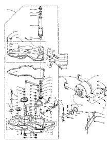 Worm Gear Case And Motor Assembly parts for Kenmore Washer 110.6102800 (1106102800, 110 6102800) from AppliancePartsPros.com