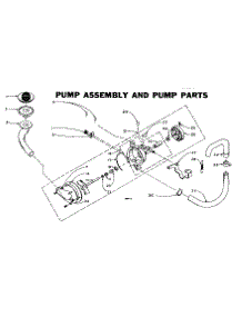 Pump Assembly And Pump Parts parts for Kenmore Washer 110.6102802 (1106102802, 110 6102802) from AppliancePartsPros.com