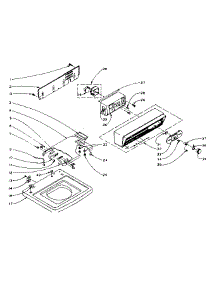 Top And Console Assembly parts for Kenmore Washer 110.6103000 (1106103000, 110 6103000) from AppliancePartsPros.com