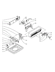 Top And Console Assembly parts for Kenmore Washer 110.6104200 (1106104200, 110 6104200) from AppliancePartsPros.com